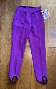 VTG NEW Obermeyer Womens ITB Stretch Pant Wool Blend Ski Pant Size 8 Purple - Picture 1 of 5