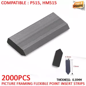 2000pcs Picture Framing Flexible Point Insert Strips Flexipoints Nail AUS - Picture 1 of 4