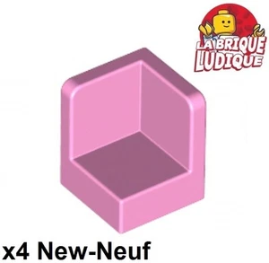 Lego 4x Panel Panneau 1x1x1 Corner Coin rose clair/bright pink 6231 NEUF - Imagen 1 de 1