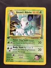 Pokemon Cards: Gym Challenge 1st Edition Uncommon: Giovanni's Nidorina 44/132