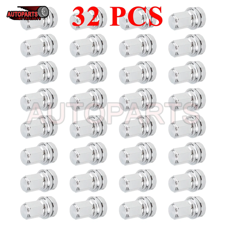 32x Wheel Lug Nuts Steel M14*1.5 For 2017-2024 Ford F- Super Duty HCPZ-1012-B - Изображение 1 из 4