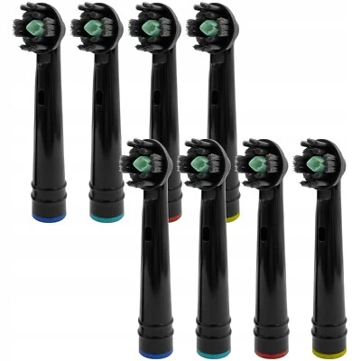 NELIPS NEU Oral B Aufsteckbürsten Aktivkohle Polish Clean Schwarz 8 Stück Whitening