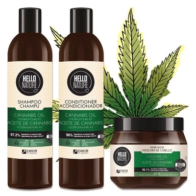 Haarpflege Haarkur Hanföl Haar Shampoo Conditioner Set Haarmaske Bio Vegan - Bild 1 von 4