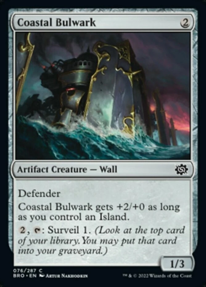 x1 Coastal Bulwark - The Brothers' War - NM - MTG - Image 1 of 1