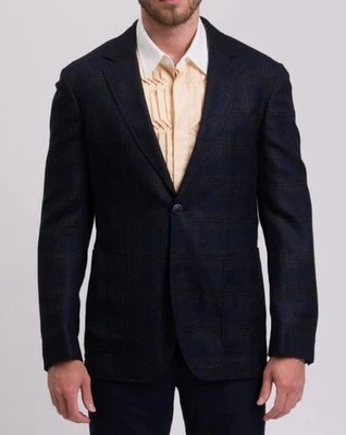 Hackett Blazer Jacket Wool Prince Of Wales Partially Lined size 38R - RRP £350 - Image 1 of 4