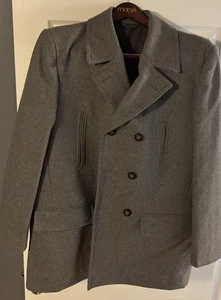 Michael Kors Mens Classic Fit Double Breasted Wool Blend Peacoat  42R Light Grey - Picture 1 of 4