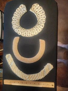 3 Vintage Beaded Decorative Collars - Bild 1 von 5