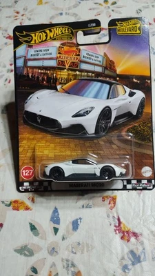 Hot Wheels Premium Boulevard Maserati MC20 Real Riders blanco fundido a presión escala 1:64 Foto 1 de 3