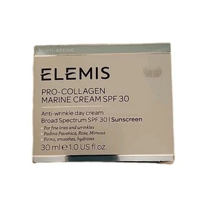 Crema antiarrugas marina Elemis Pro-Collagen FPS 30 1,0 oz/30 ml EXP 2027 NUEVA EN CAJA - Imagen 1 de 2