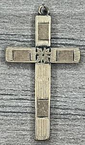 Vintage Antique Signed Dason 1/20 12K Gold Filled GF Religious Cross Pendant 1'' - Picture 1 of 8