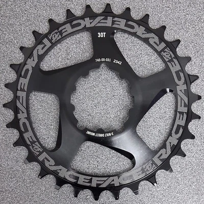 RaceFace Narrow Wide Chainring: Direct Mount 3-Bolt Compatible, 30t, Black - Image 1 of 4