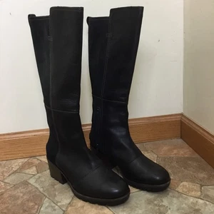 Sorel Care Tall Riding Boots Women’s Size 7 Waterproof Black NL3388-010 - Picture 1 of 12
