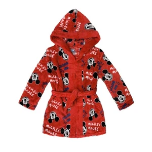 Disney Mickey Mouse Niños Albornoz Vellón Con Capucha 3846 - Imagen 1 de 3