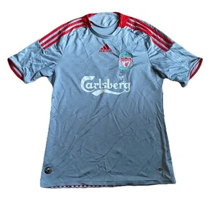Vintage Liverpool Fußball Trikot Adidas 2008/2009 grau Größe Medium Carlsberg - Bild 1 von 17