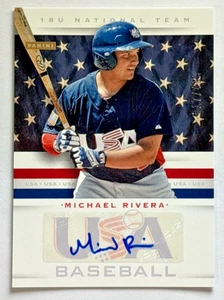 Michael Rivera 2013 Panini USA Baseball 18U National Team Auto Autograph #d /499 - Foto 1 di 5