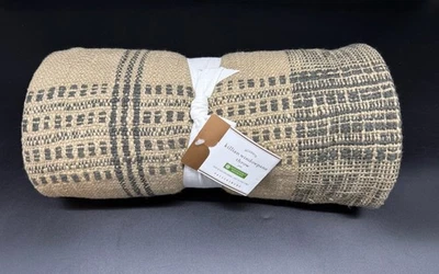 POTTERY BARN KILLIAN WINDOWPANE THROW 50x60 BRAND NEW - Image 1 of 2