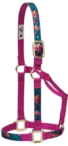 Halter de nailon no ajustable Weaver, patrón de acuarela floral, grande 35-6782-245 - Imagen 1 de 1
