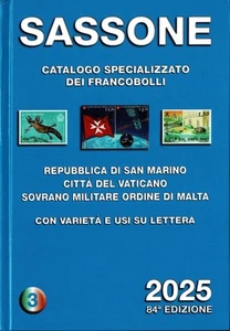 SASSONE 2025 CATALOGO FRANCOBOLLI VOLUME 3 S MARINO VATICANO SMOM NUOVO MF108566 - Imagen 1 de 1