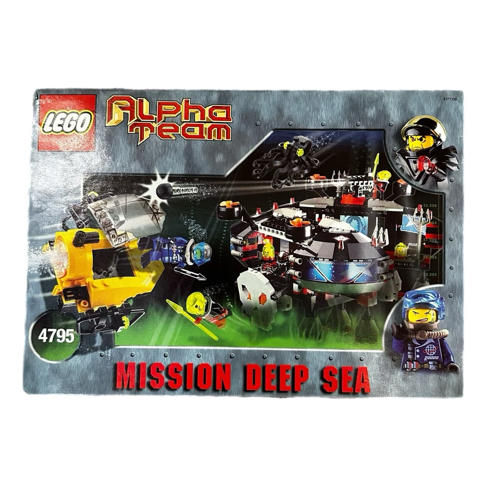 Lego Alpha Team Mission Deep Sea 4795 Ogel Underwater Base Instruction Manual - Image 1 of 4