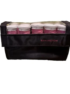 Remington Travel Portable Hot Rollers Non Slip Curlers 10 W/7 Clips H-1012 Pink - Image 1 of 4