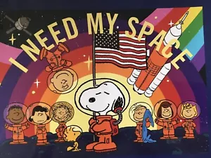 Snoopy Peanuts Gang 1000 Piece Puzzle Space Travelers - Picture 1 of 2