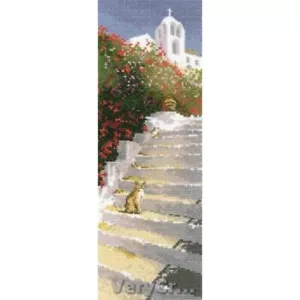 Kit de punto de cruz pasos griegos de John Clayton artesanía del patrimonio - Imagen 1 de 1