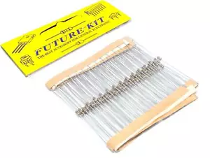 Kit Future 100pz Resistenze Pellicola Metallo 5% 1/8W Componenti Flusso Officina - Foto 1 di 1
