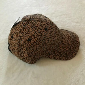 Time &Tru Womens Brown Ditsy Leopard Adjustable Tri Glide Baseball Cap One Size  - Picture 1 of 12