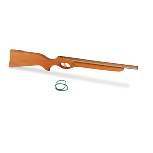BestSaller Holz Gewehr Cowboy Western Flinte mit Funktion schießt Gummis 63 cm - Bild 1 von 2