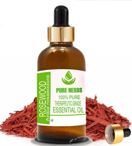 Pure Herbs Rosewood Aniba Rosaeodora 100% Pure & Natural Essential Oil - Picture 1 of 50