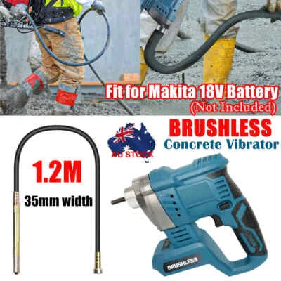 Hand Held Cordless Concrete Vibrator / 1.2M Hose For Makita 18V without Battery - image 1 of 4