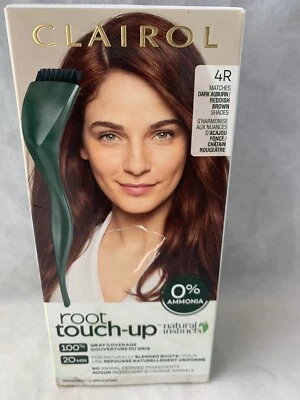 Color de cabello Clairol raíz retoque instintos naturales 4R marrón rojizo oscuro S10 Foto 1 de 3