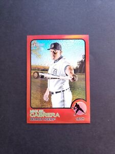 2022 Topps Heritage Chrome Red Border Refractor /573 Miguel Cabrera #340