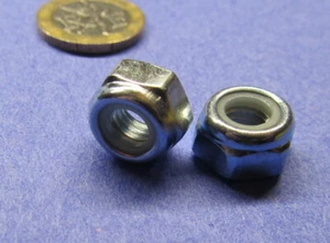 Tuerca de bloqueo de inserción de nailon métrico, CL 8, RH, M8 x 1,25 mm x 13 mm W x 8 mm H, 100 piezas - Imagen 1 de 12