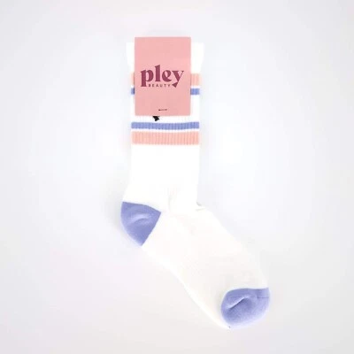 Calcetines Pley Beauty Edición Limitada Algodón Blanco, Lila y Rosa - Talla Única - Nuevos con Etiquetas Foto 1 de 4