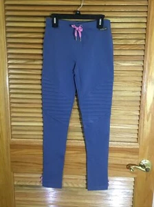 Matilda Jane Girls Size 14 Blue Cotton Leggings YS-458 - Picture 1 of 4