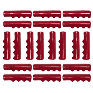LOT 10 Sets Hunt Wilde 7/8" Crimson Red Classic Finger Bicycle Grip Cruiser Bike - Picture 1 of 3