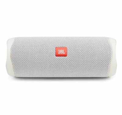 JBL Flip 5 White Portable Bluetooth Speaker - Image 1 of 4