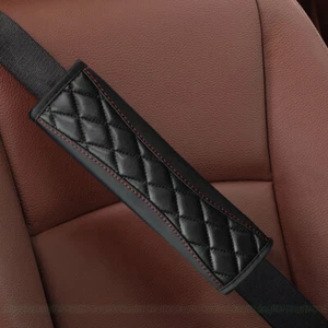 1x Car Seat Belt Shoulder Strap Cover Faux Sheepskin Comfortable Car Accessories - Picture 1 of 11