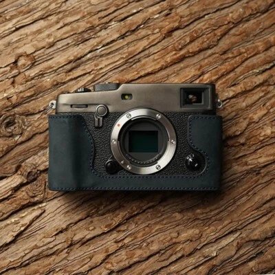 Genuine Real Leather Camera Bag Protect Case Cover Base Grip For Fuji X-Pro3 - Image 1 of 4