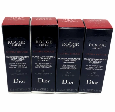 Dior Rouge Dior Ultra Rouge Hydra Lipstick (3.2g/0.11Oz) NEW; YOU PICK! - Image 1 of 3
