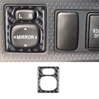 Carbon Fiber Rearview Mirror Control Cover Trim For Toyota FJ Cruiser 2007-14 Foto 1 de 4