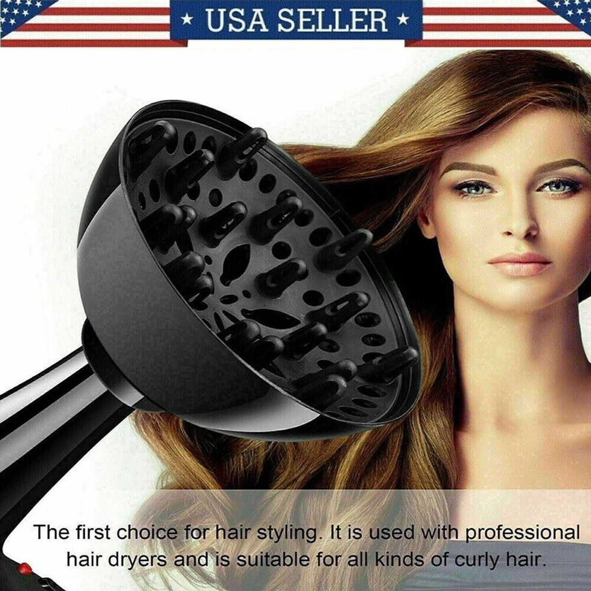 Secadora Con Difusor Para Rizos UUCOLOR Difusor De Pelo Universal