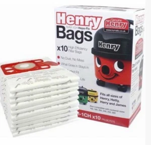 Genuine Henry Hoover Bags Hepaflo NVM-1CH 907075 Numatic Hetty James Harry Micro - Picture 1 of 1