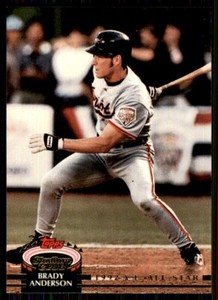 1992 Topps Stadium Club Murphy Box Set Brady Anderson Baltimore Orioles #169