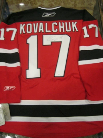 Ilya Kovalchuk SIGNED New Jersey Devils ADULT Reebok Premier Jersey Adult XXL Cover