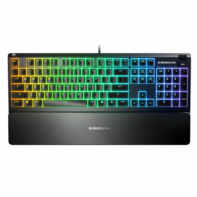 SteelSeries Apex 3 Water Resistant Gaming Keyboard - Black