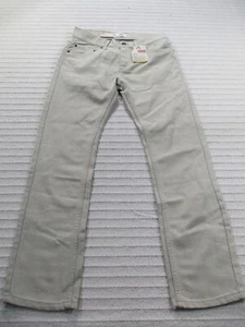 Levis 511 Boys Jeans 14 27x27 Beige Slim Fit Denim Straight Leg Button Cotton  - Picture 1 of 10