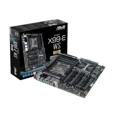 Scheda madre Asus x99-e ws/usb3.1 lga2011-v3 ATX ddr4 e I/O shield DDR4 XMP SLI - Immagine 1 di 3