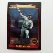 2003 Bowman Chrome Baseball Card #35 Larry Walker